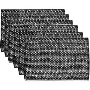 New Trends Collection 100% Cotton Black White 13" x 19" Set of 4 Placemats